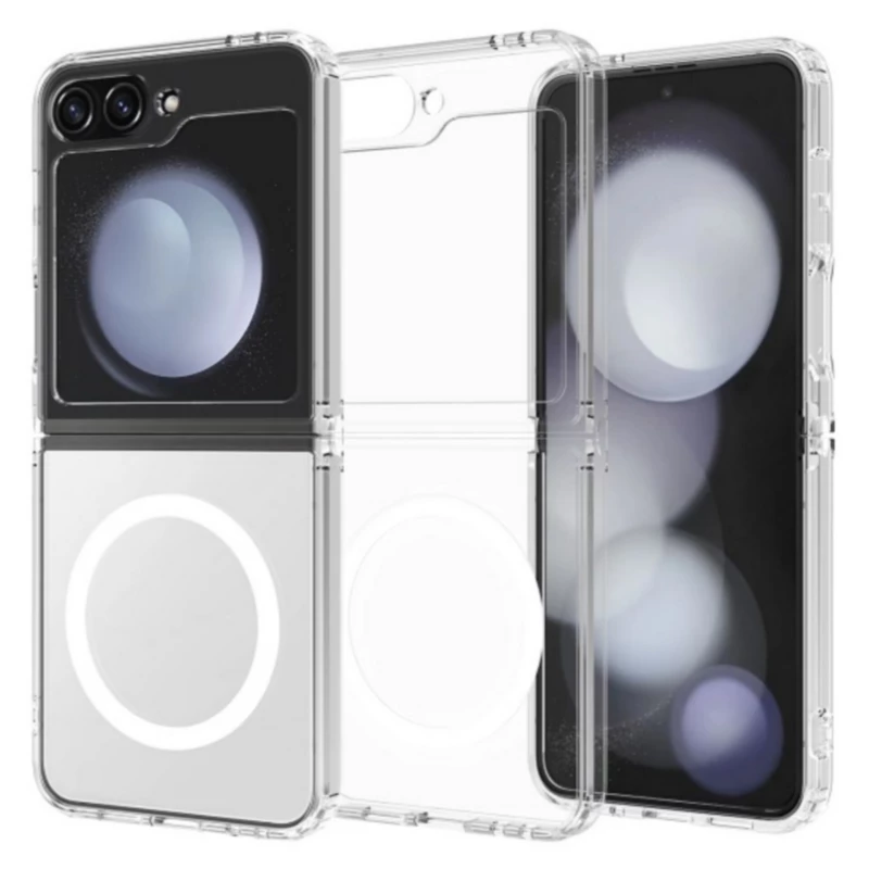 کاور زیفرند گوشی سامسونگ Galaxy Z Flip 6 مدل Anti Shock Magsafe-بی رنگ شفاف