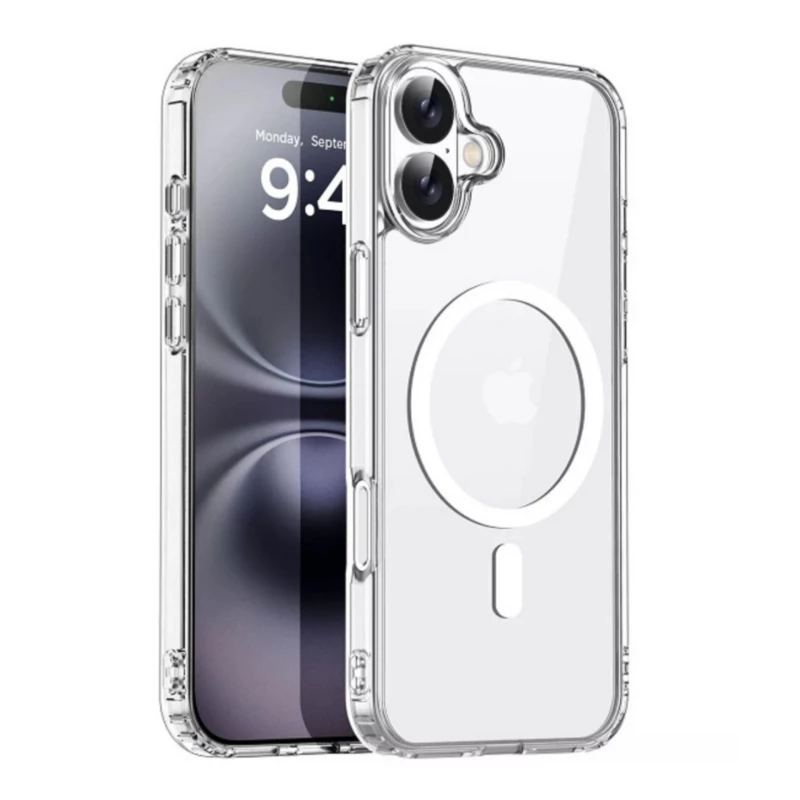 کاور زیفرند گوشی اپل iPhone 16 مدل Anti Shock Magsafe-بی رنگ شفاف