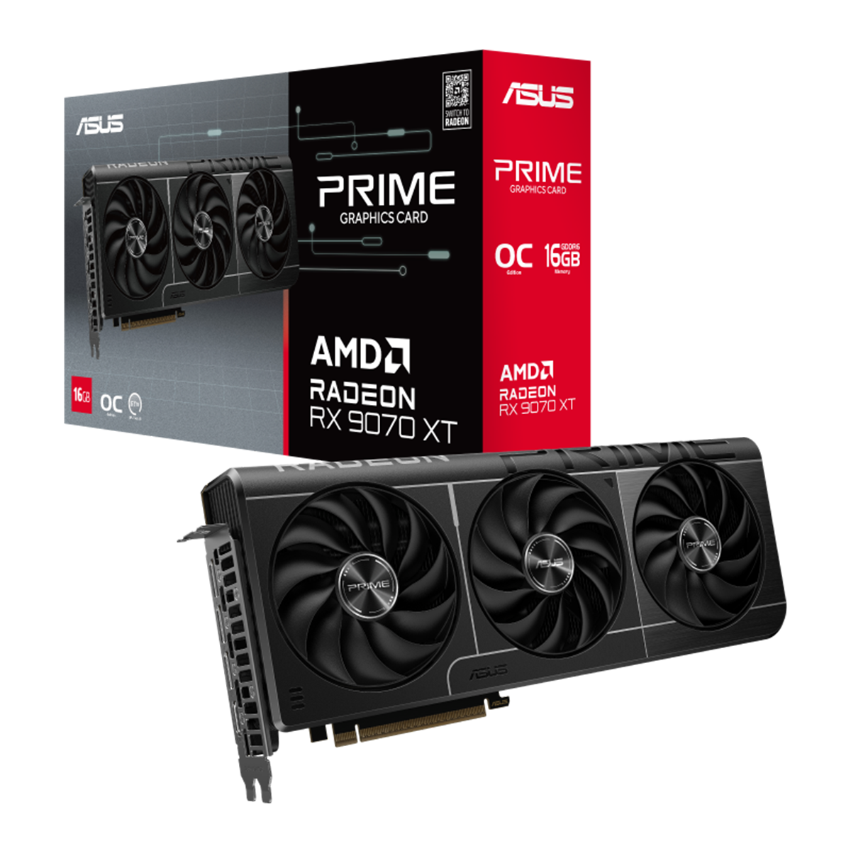 کارت گرافیک ایسوس مدل Prime Radeon RX 9070 XT OC Edition 16GB GDDR6