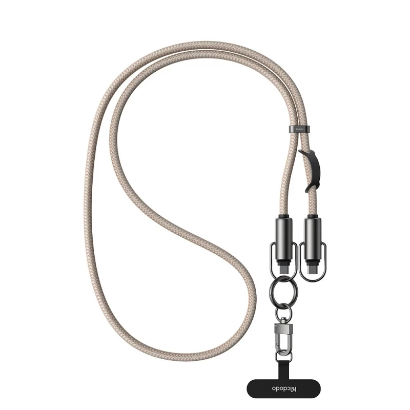 کابل تایپ سی به لایتنینگ مک دودو مدل CA-682 طول 1.2 متر-خاکی