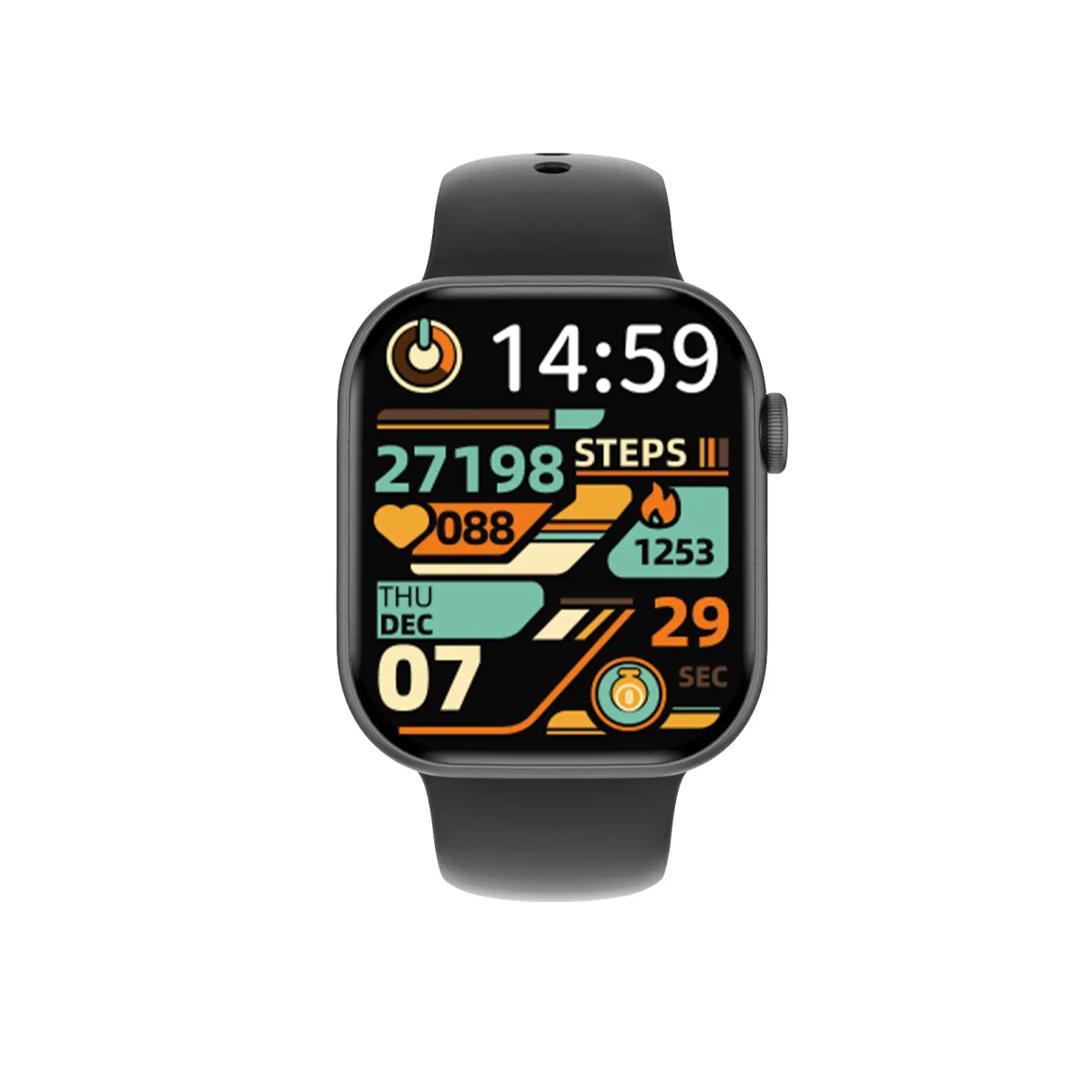 ساعت هوشمند ارو مدل SERIES 10 MINI-بدنه مشکی بند مشکی