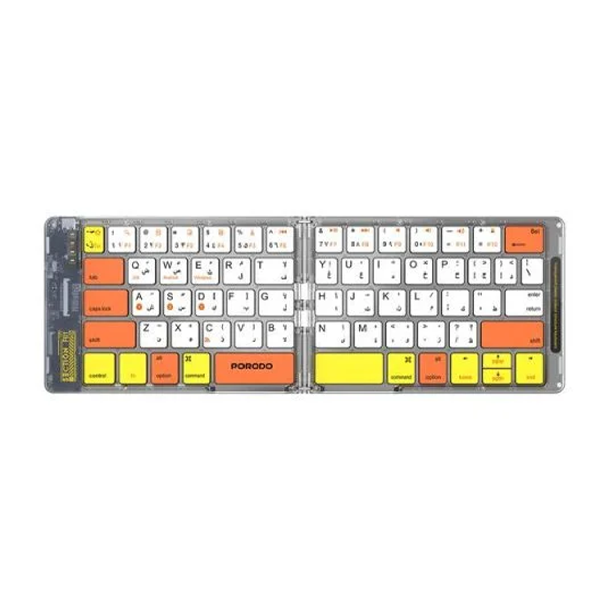 کیبورد بی سیم پرودو مدل Crystal Shell PD-ETK03-خاکستری