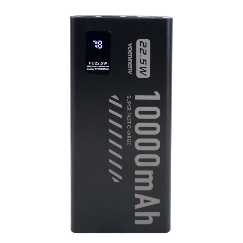 پاور بانک وی دنمن وی مدل DP43 ظرفیت 10000 میلی آمپر ساعت-مشکی