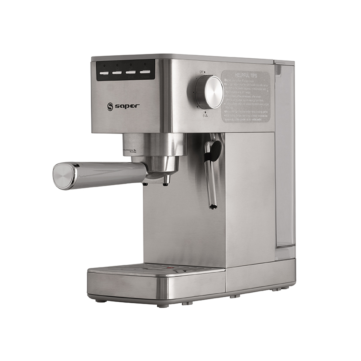 اسپرسو ساز ساپر مدل SEM-2075-نقره‌ای