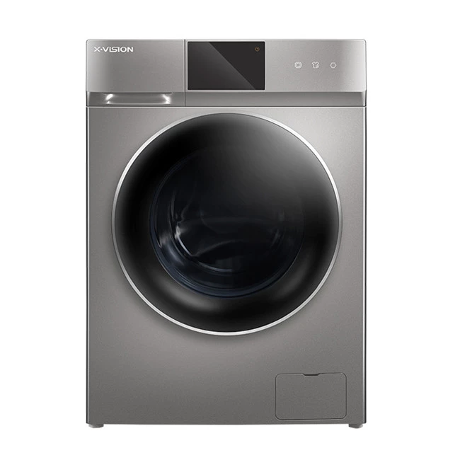 ماشین لباسشویی ایکس ویژن 10 کیلویی مدل TV102-ASD-نقره‌ای
