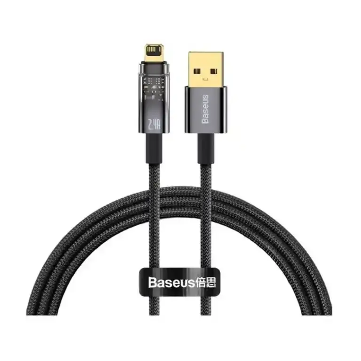 کابل لایتنینگ باسئوس مدل Explorer Series Auto Power-Off طول 1 متر-مشکی