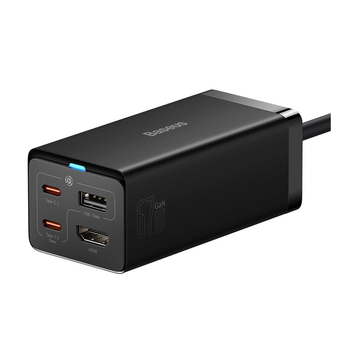 شارژر دیواری باسئوس مدل CCGP110001 GaN-5 Pro Desktop توان 67 وات-مشکی