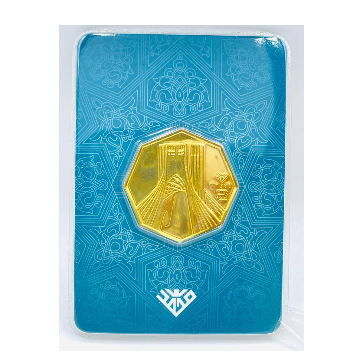 شمش طلا 10 گرمی 24 عیار طلای محمد طرح برج آزادی-10.00