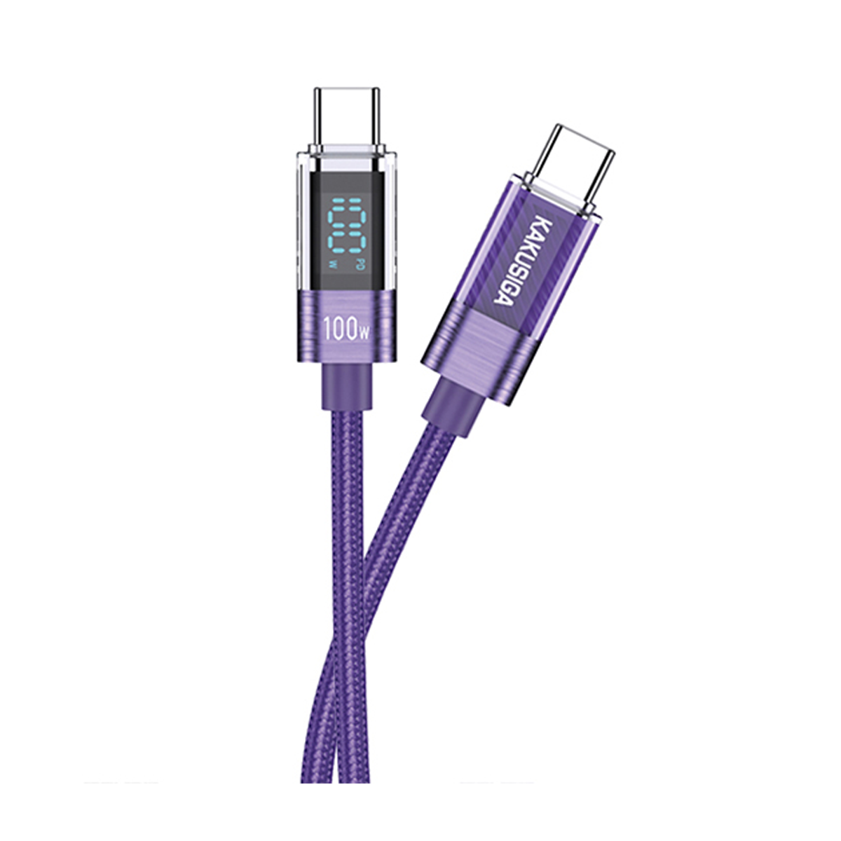 کابل دوسر تایپ سی کاکوسیگا مدل KSC-971 طول 1 متر-بنفش