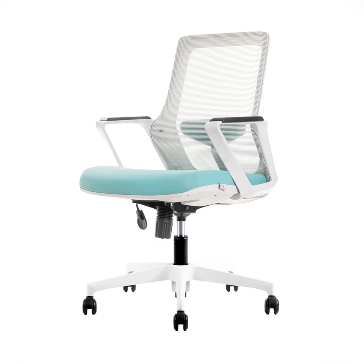 صندلی اداری لیو مدل I62g-فیروزه‌ای