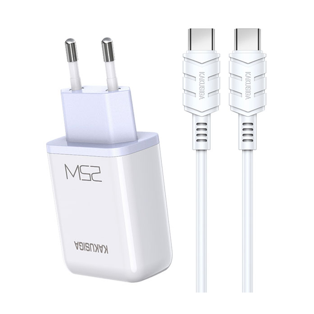 شارژر دیواری کاکوسیگا مدل KSC-814 سری XINGDA توان 25 وات-سفید