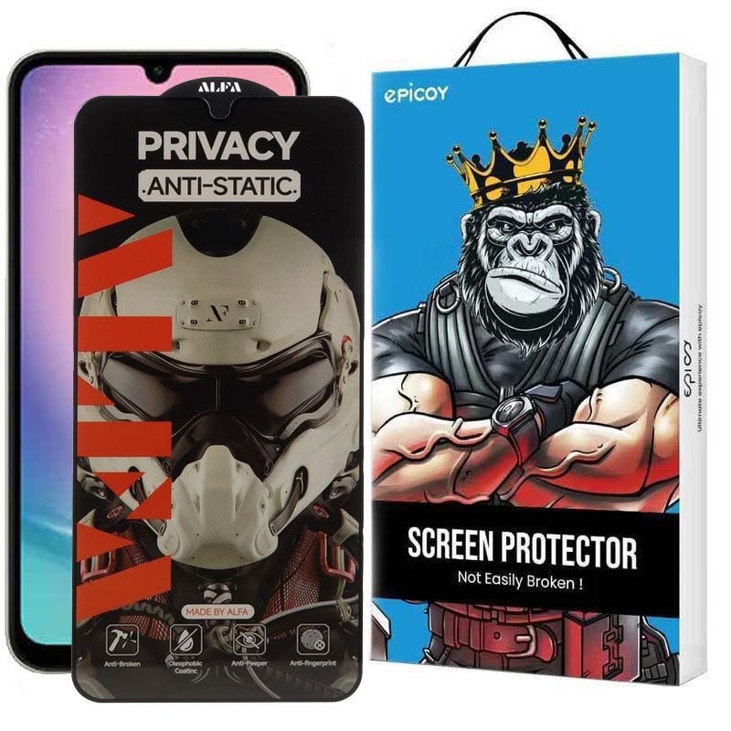 محافظ صفحه نمایش حریم شخصی گوشی سامسونگ Galaxy M34 اپیکوی مدل Alpha 