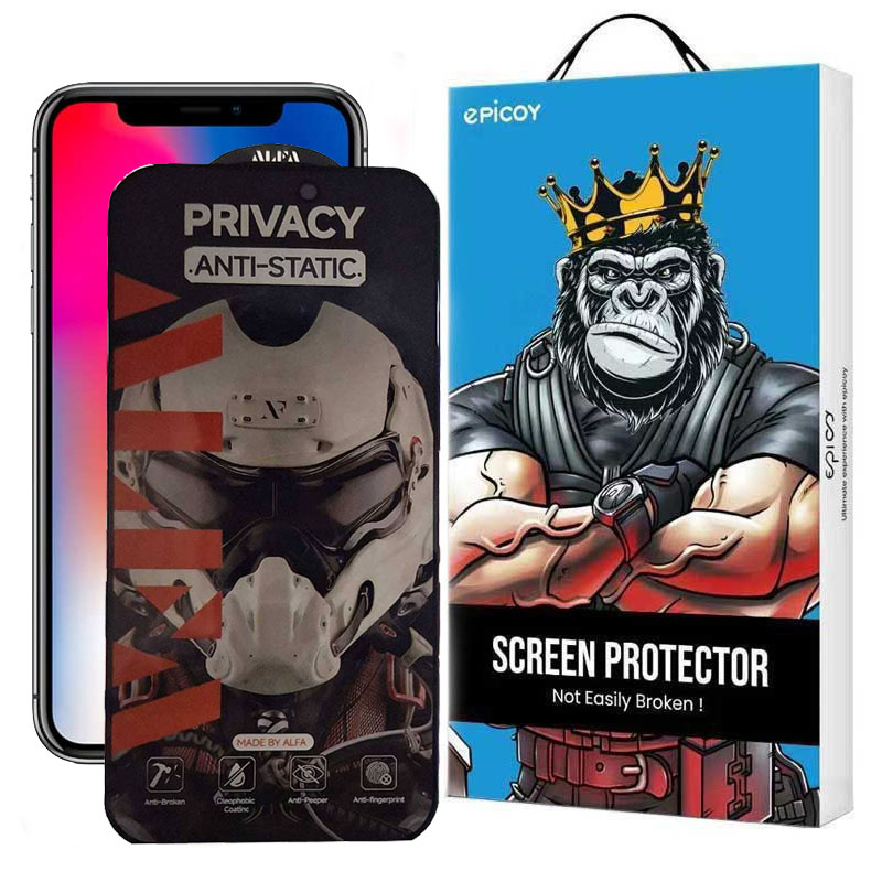 محافظ صفحه نمایش حریم شخصی گوشی اپل iPhone X اپیکوی مدل Alpha 