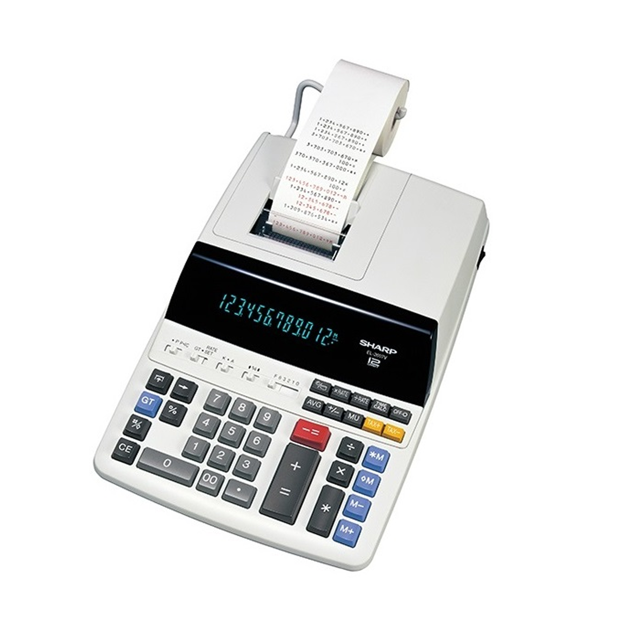 ماشین حساب شارپ مدل EL-2607 V-سفید