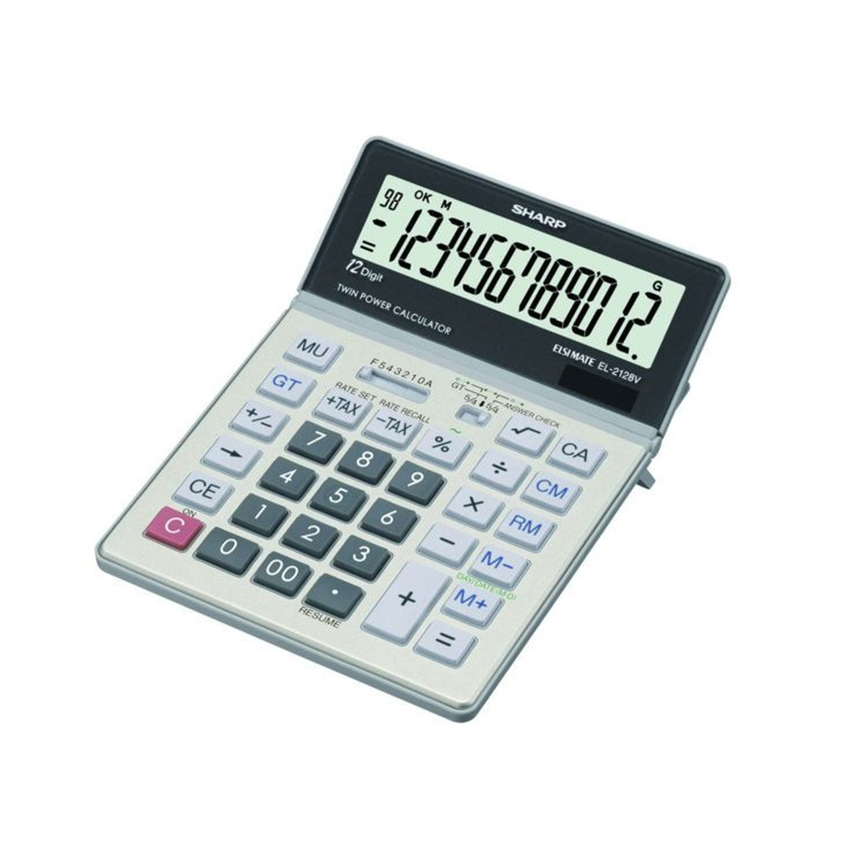 ماشین حساب شارپ مدل EL-2128V-سفید