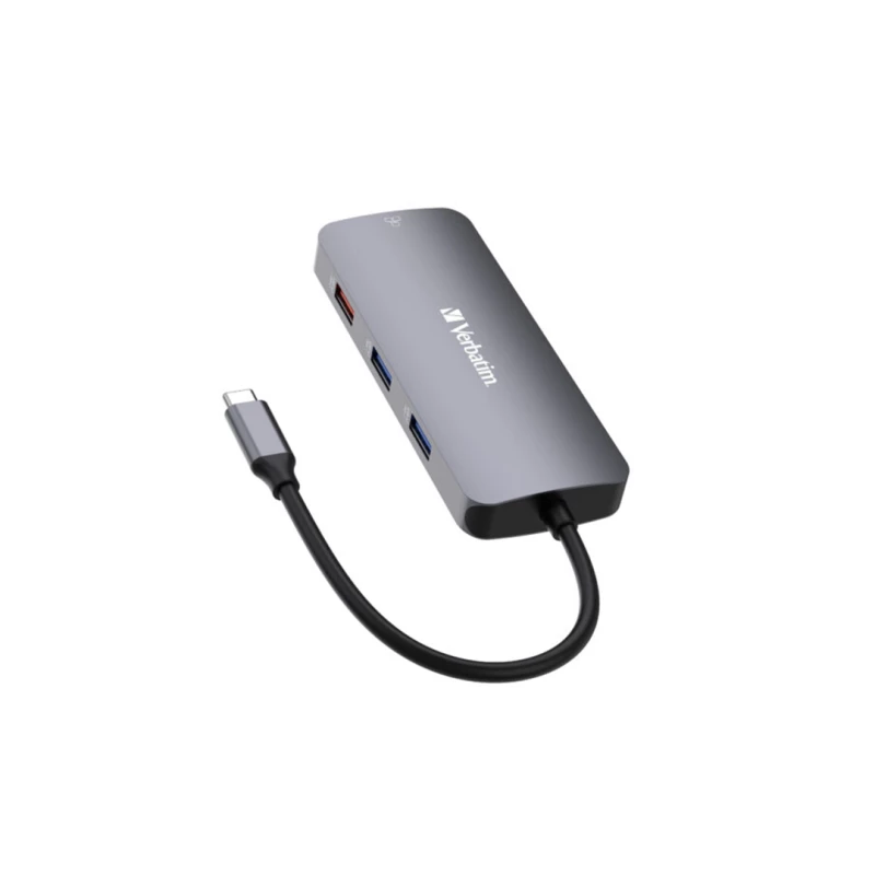 هاب 9 پورت ورباتیم مدل CMH-09-نقره‌ای