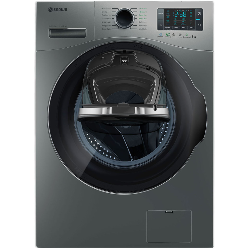 ماشین لباسشویی اسنوا 8 کیلویی مدل SWM-84608