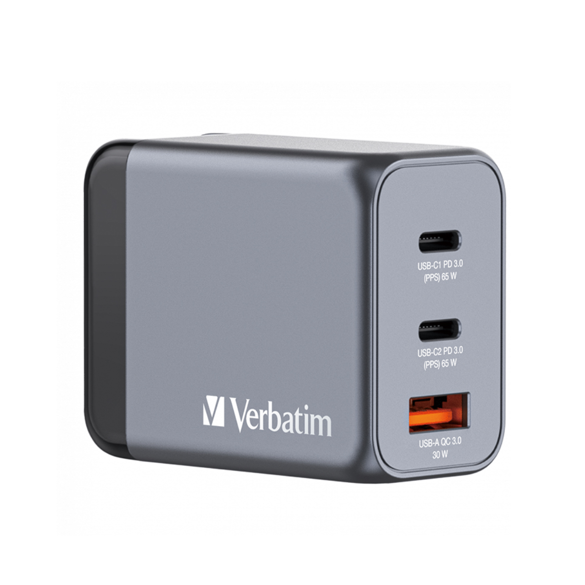 شارژر دیواری ورباتیم مدل GNC-65 توان 65 وات-خاکستری