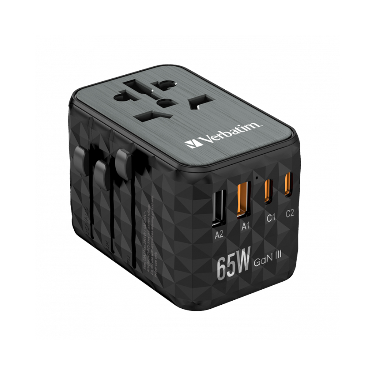 شارژر دیواری ورباتیم مدل UTA-05 توان 65 وات-مشکی