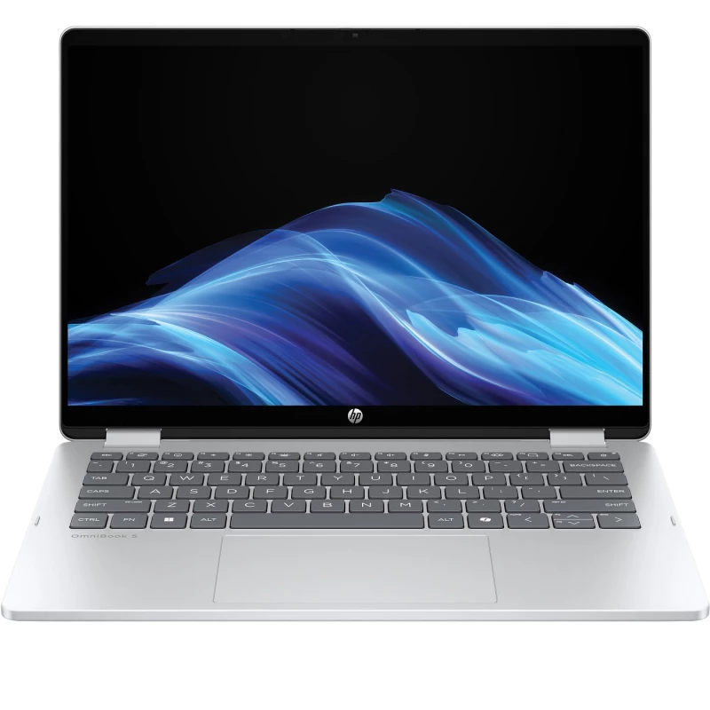 لپ تاپ اچ پی 14 اینچی مدل OmniBook 5 Flip 14-fp0013dx Core 5 120U 8GB 512GB SSD Touch Backlit-نقره‌ای