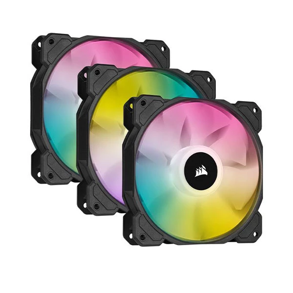 فن کیس کورسیر مدل iCUE SP120 RGB ELITE Triple مجموعه 3 عددی-سفید فن کیس کورسیر مدل iCUE SP120 RGB ELITE Triple مجموعه 3 عددی-سفید