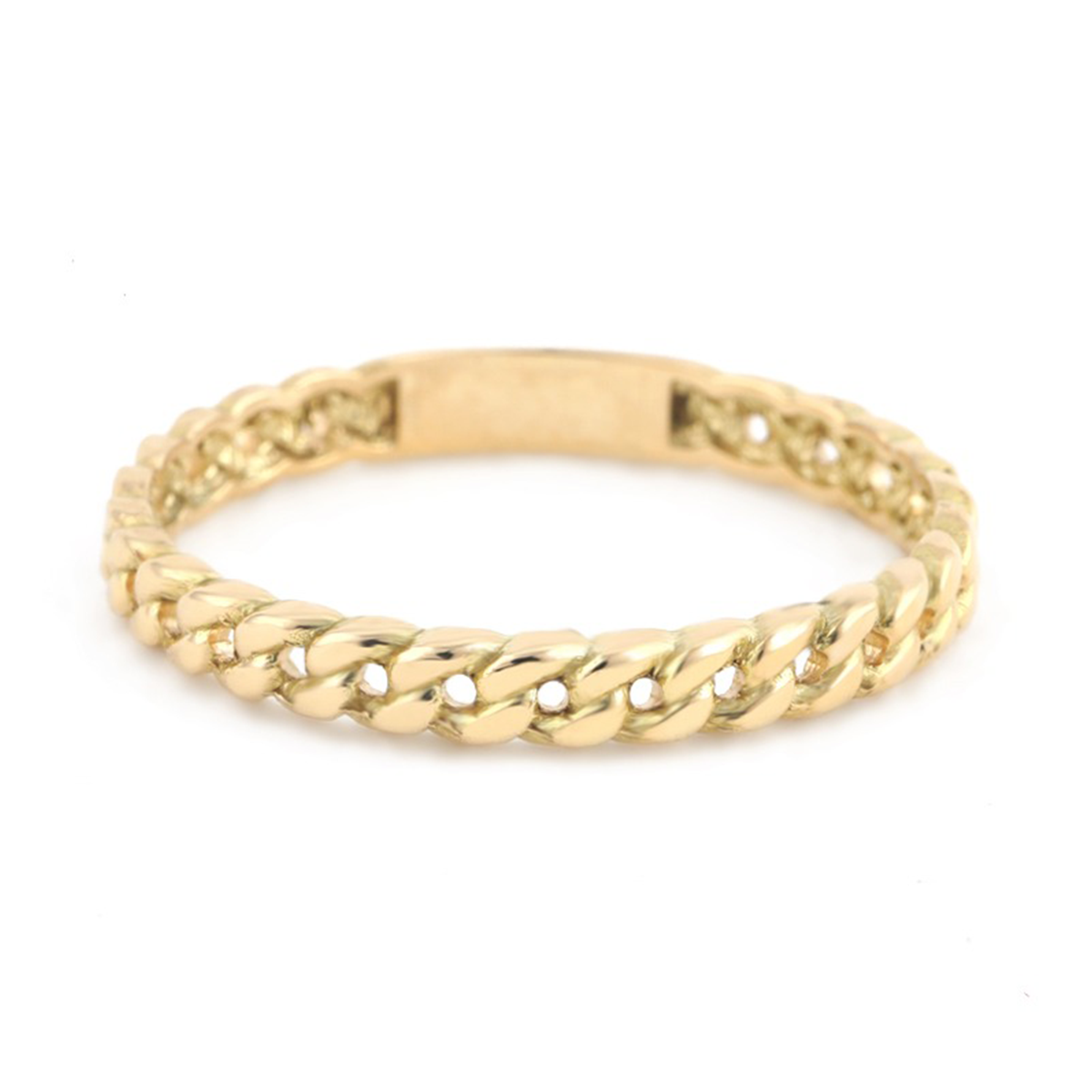 انگشتر طلا 18 عیار زنانه بان گالری مدل کارتیه کد 02 سایز 54-1.37