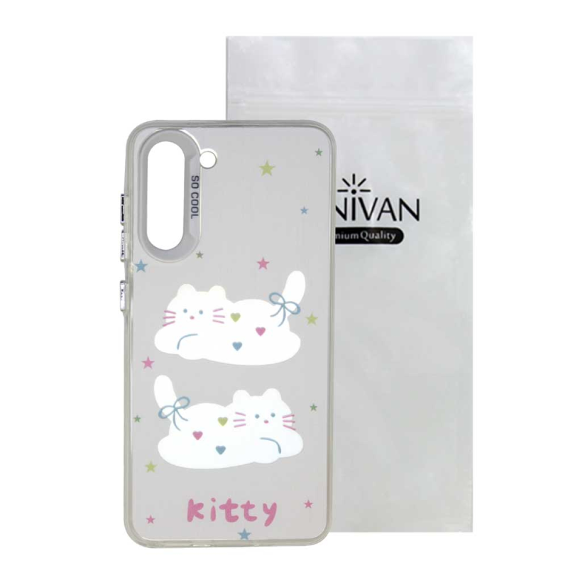 کاور سانیوان مدل فانتزی طرح گربه مناسب برای گوشی موبایل سامسونگ Galaxy S21 FE