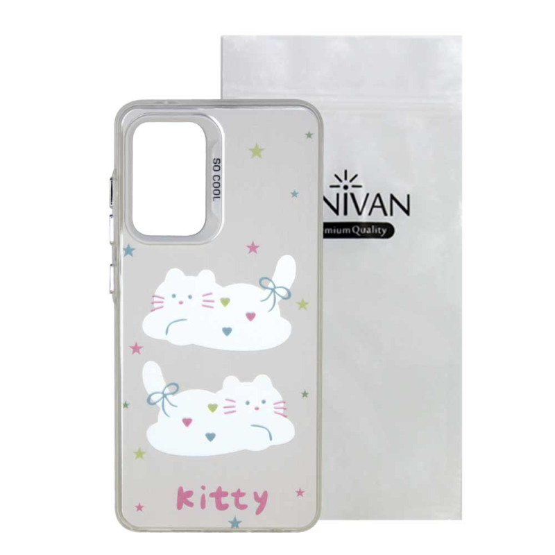 کاور سانیوان مدل فانتزی طرح گربه Kitty مناسب برای گوشی موبایل سامسونگ Galaxy A32 4G