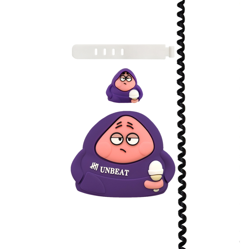 محافظ کابل قاب سیلور مدل پاتریک به همراه محافظ شارژر دیواری مجموعه 4 عددی