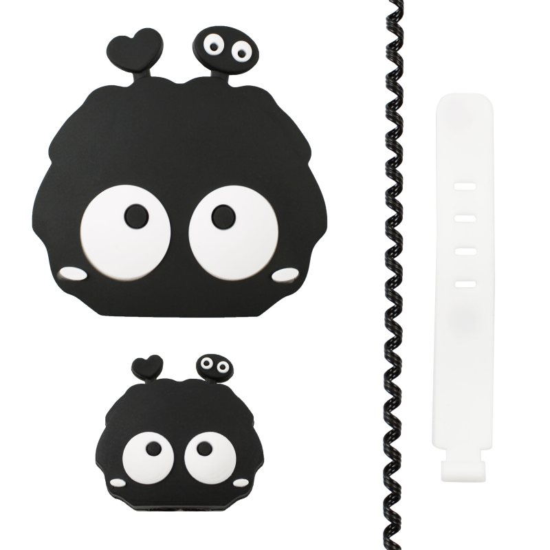 محافظ کابل مدل Silicon به همراه محافظ شارژ دیواری مجموعه 4 عددی