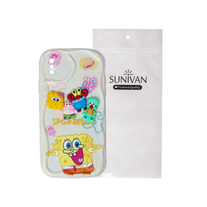  کاور سانیوان مدل باب اسفنجی مناسب برای گوشی موبایل اپل iPhone X / XS