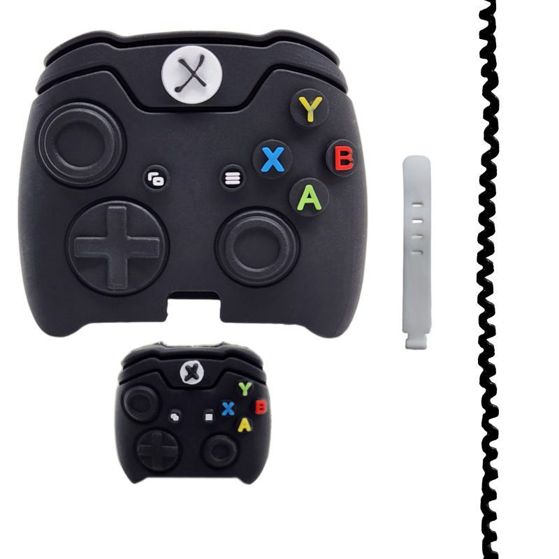 محافظ کابل مدل فانتزی طرح دسته کنسول به همراه محافظ شارژ دیواری مجموعه 4 عددی