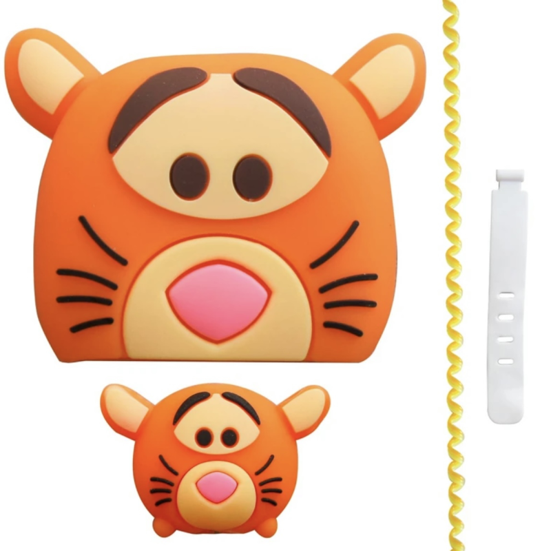 محافظ کابل و شارژر 20W اپل مدل ببر پو مجموعه 4 عددی 