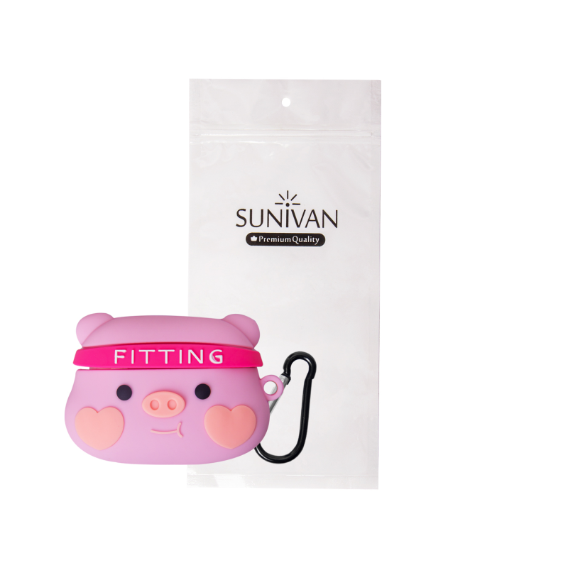 کاور سانیوان مدل عروسکی فانتزی طرح خوک ورزشکار مناسب برای کیس اپل ایرپاد پرو