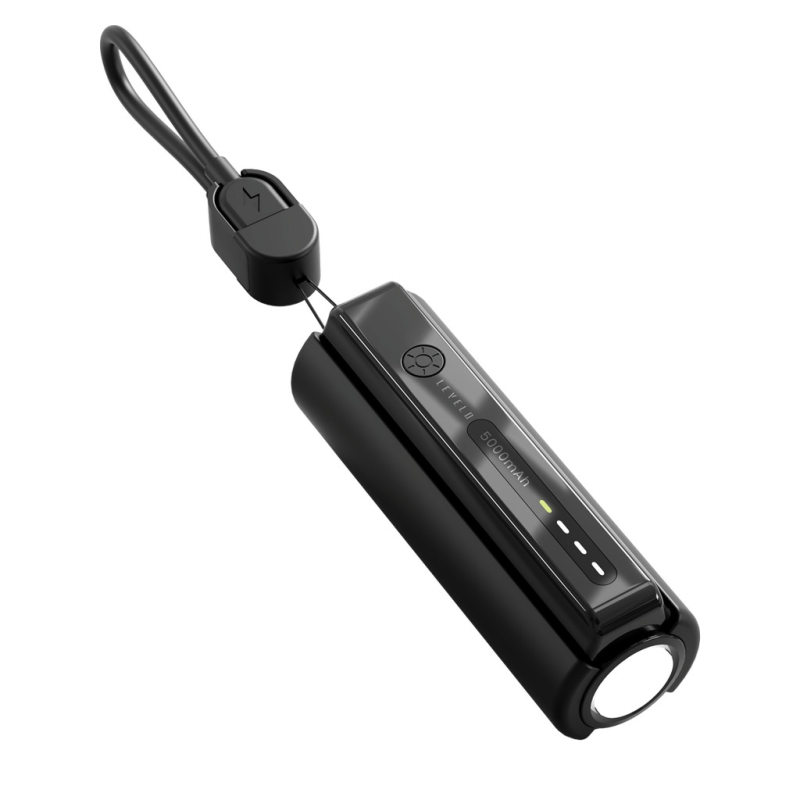 پاوربانک لولو مدل nova ظررفیت 5000 میلی آمپر ساعت به همراه چراغ قوه