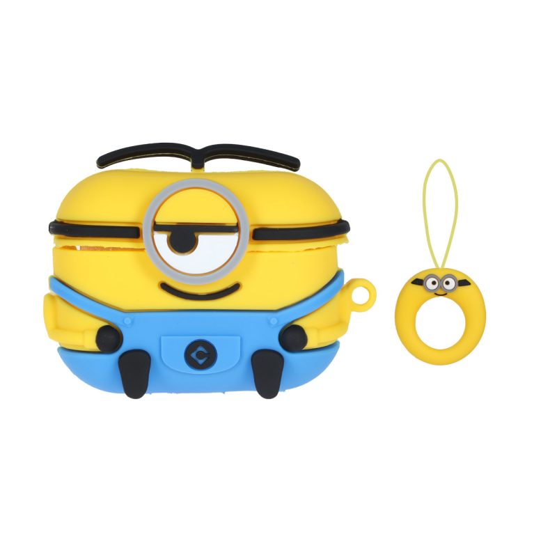 کاور مدل مینیون مناسب برای کیس اپل Airpod pro / Airpod pro 2 به همراه آویز