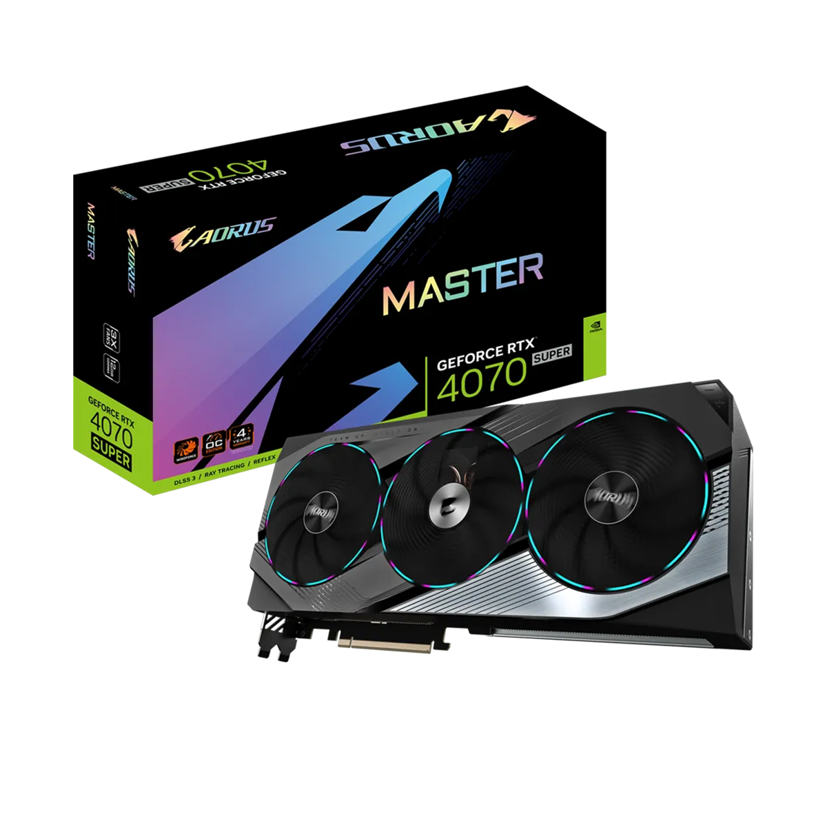 کارت گرافیک گیگابایت مدلAORUS GeForce RTX 4070 SUPER MASTER 12G 