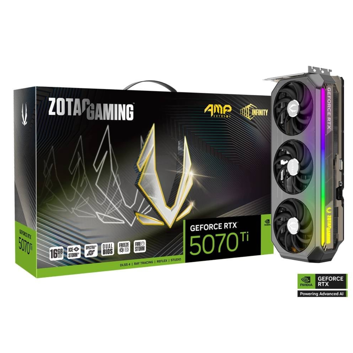 کارت گرافیک زوتک مدل GAMING GeForce RTX 5070 Ti AMP Extreme INFINITY 16GB