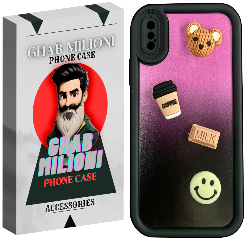 کاور گوشی اپل IPHONE X قاب میلیونی مدل BABYMILK-JL98 