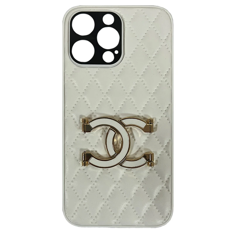 کاور گوشی اپل iPhone 14 Pro Max اپیکوی مدل Luxury-CHANEL -سفید