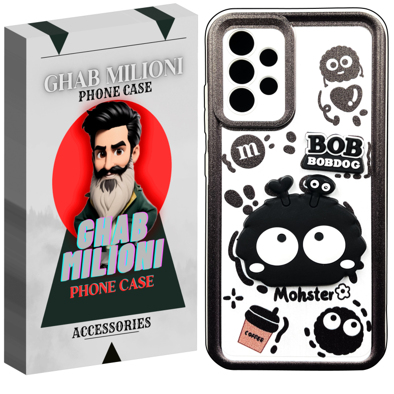 کاور قاب میلیونی مدل BOBDOGS-MW مناسب برای گوشی موبایل سامسونگ Galaxy A32 به همراه بند آویز