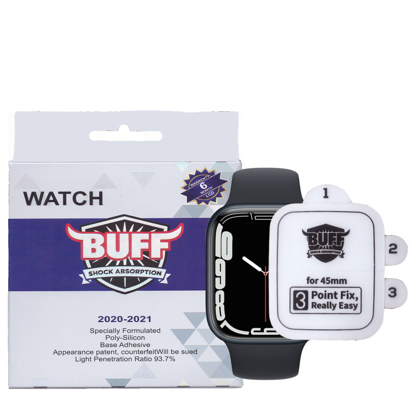 گلس اپل واچ 45 میلی متری سری 7 بوف مدل Silicone-Pro-G گلس اپل واچ 45 میلی متری سری 7 بوف مدل Silicone-Pro-G