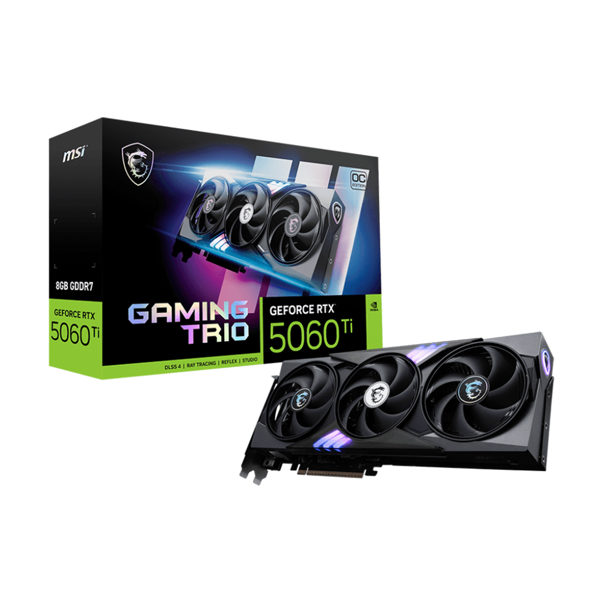 کارت گرافیک ام اس آی مدل GeForce RTX 5060 Ti 8G GAMING TRIO OC