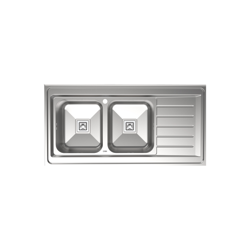 سینک ظرفشویی روکار استیل کن مدل 9102s