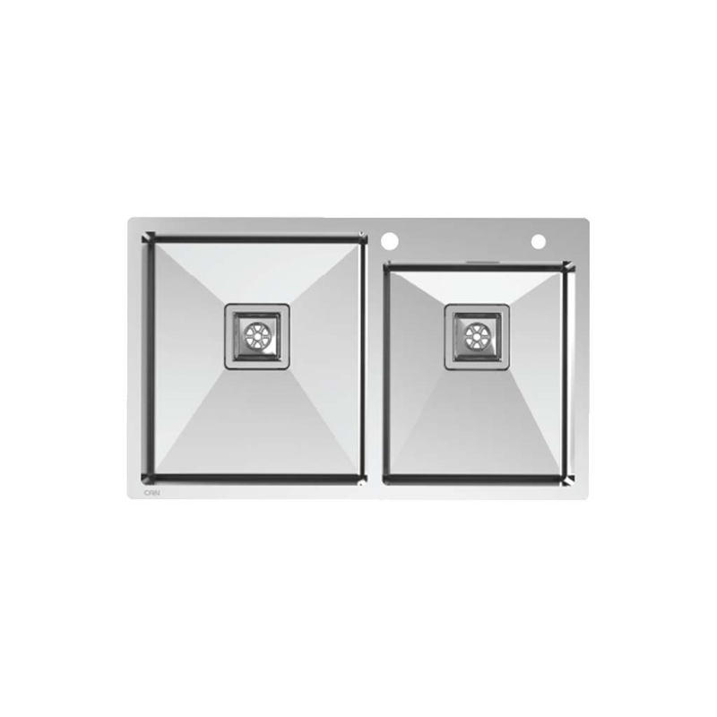 سینک ظرفشویی باکسی استیل توکار کن مدل BCN 204