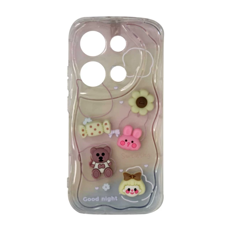 کاور گوشی پوکو Poco M6 Pro 4G مدل عروسکی فانتزی طرح کیوت -چند رنگ 