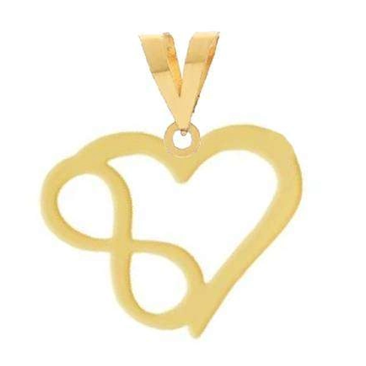 آویز طلا زنانه اپال گلد مدل قلب بی نهایت 0144-0.29