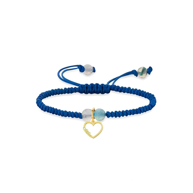 دستبند طلا زنانه مدوپد طرح اسم سبحان sobhan کد DG12450-1.00