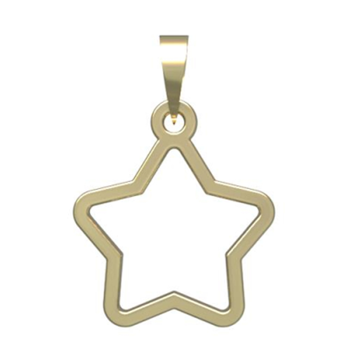 آویز طلا زنانه مدوپد مدل ستاره کد PA1-15352-0.25
