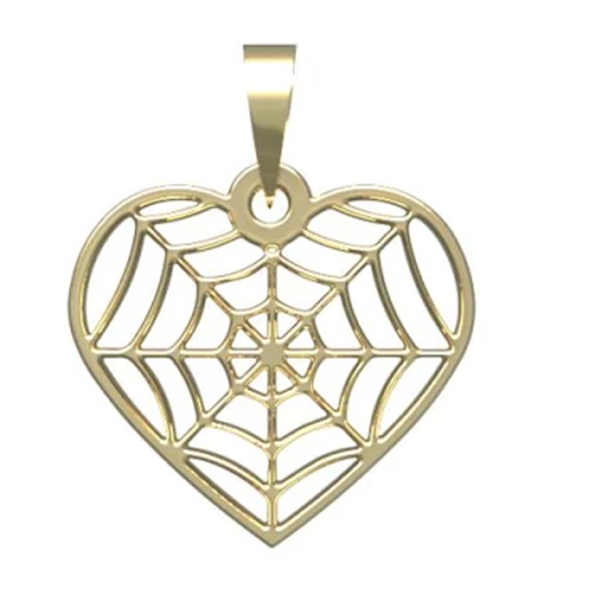آویز طلا زنانه مدوپد مدل قلب کد PA1-13704-0.50